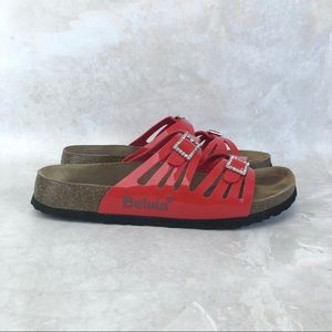 Betula by Birkenstock Granada Style Red Sandals